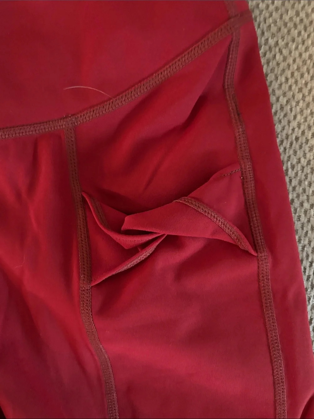 Red Athletic Sports Bra and Short set- Free people movement